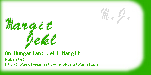 margit jekl business card